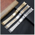 thumbnail image 3 of Cadena de reloj de metal Estilo acero inoxidable Correa de acero inoxidable Correa de repuesto de estilo versátil, 3 of 4