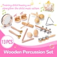 thumbnail image 3 of Musical 11pcs Children Hand Percussion Instruments Kit Portable Kids Music Enlightenment Musical Instruments Set, 3 of 7