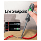 thumbnail image 4 of Probador de voltaje con destornillador, herramienta de prueba eléctrica, bolígrafo comprobador sin voltaje con rango CA 70 V-250 V, vivo/cero, 4 of 6