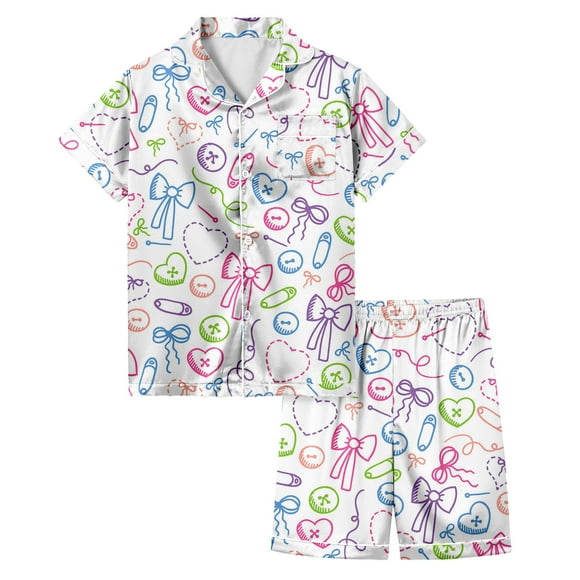 Luvoko Child Pajamas Heart Romper Baby Girl Sweatpants Tops Girls Baby Pant Short Long Sleeve Set Girl Things Baby Clothes Girls18 24 3 Month Baby Girl Pant Bodysuit Pack Baby Girl Clothes Sunflower