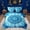 Blue, variant on Erosebridal Hippie Mandala Bedding Comforter Set, Blue Tie Dye King Bedding Sets, Navy Reversible, 7pcs