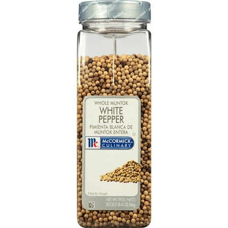 McCormick Culinary Kosher Whole Muntok White Pepper, 20.0 oz Bottle