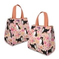 thumbnail image 2 of Bernese Mountain Dogs with Pioneer Flower Insulated Lunch Bag for Women & Adults,Large Portable Soft Cooler Lunch Bag,Thermal Food Storage Tote with Pearl Cotton,8.66L,8.75x5.75x9.5 Inch, 2 of 6