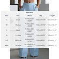 thumbnail image 2 of Cutuoiiu Women's Solid Color Wide Leg Pants High Waist Straight Trousers with Pockets for Work Office Daily Wear, 2 of 7