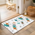 thumbnail image 3 of Boho Mid-Century Diamond Pattern Rectangle Rug 2'x3' Modern Geometric Theme Washable Area Rugs for Living Room Bedroom Entryway Non Slip Entrance Door Mat Indoor Floor Carpet, 3 of 9