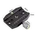 thumbnail image 2 of Clamp for Tripod Aluminum Alloy with 2 Level Lightweight Mount Adapter for  Camera DSLR , 90mm no Base, 2 of 7