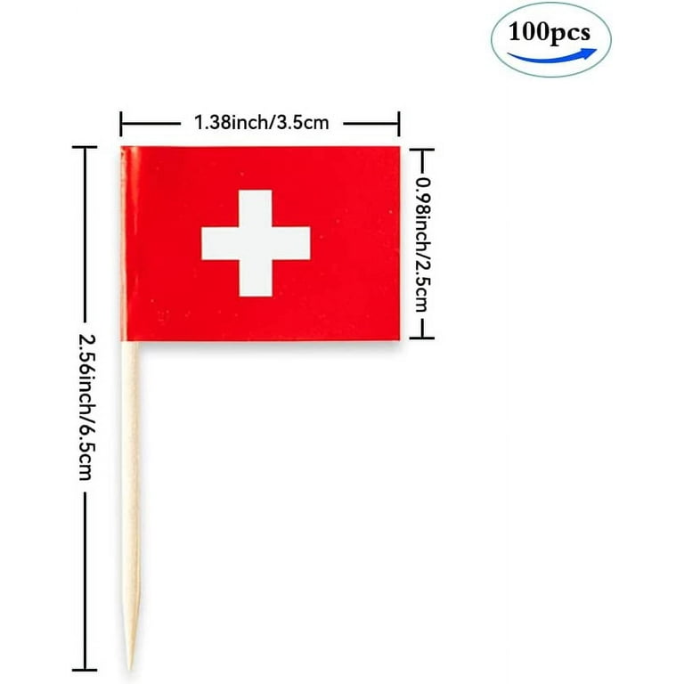 100 Cure-dents Drapeau France - Décoration Cupcake, Apéritif, Nourriture, Pour Fêtes Patriotiques