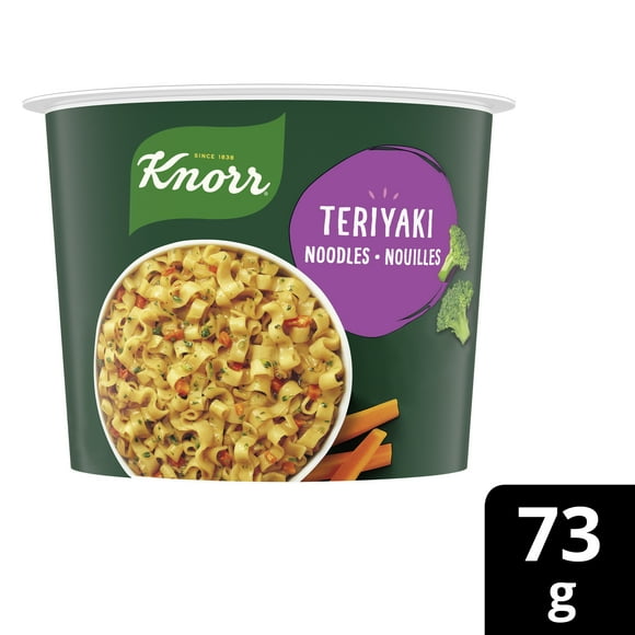 Knorr Pasta Cup Teriyaki Noodles Made with 100% Real Vegetables & No Artificial Flavors or Preservatives, 73g, $3.47/73GR