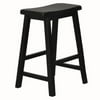 EastCoastInnovators 8501-10-BS24 Saddle Stool, Black - Set of 2