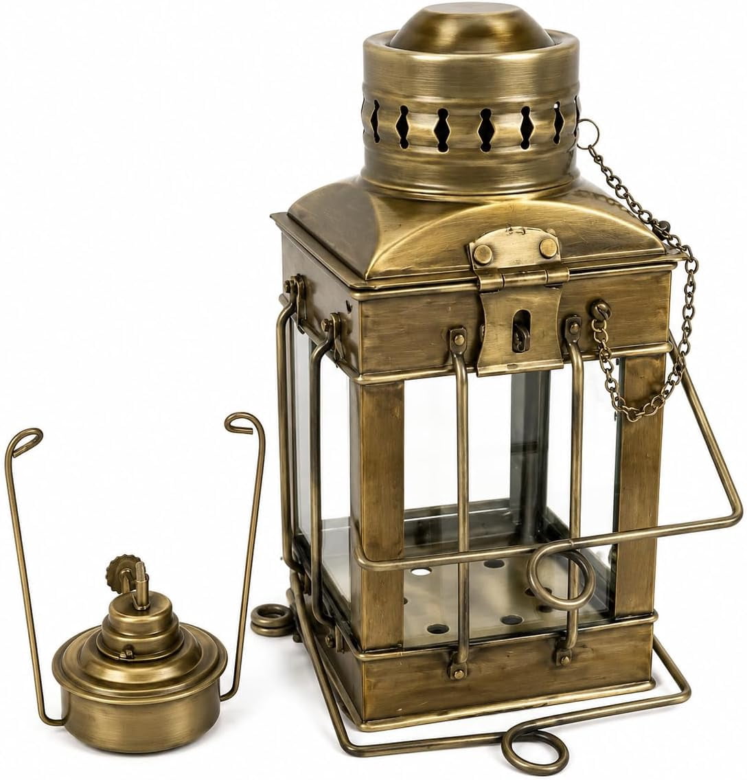 Thor Instruments Vintage Brass Antique Nautical Miner Ship Lantern Oil Lamp Maritime Lamp , Best Gift Item , Best Lighting Item