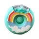 thumbnail image 3 of Botella de agua con forma de donut de 380 ml, bonita, a prueba de fugas, portátil, sin BPA, de silicona, PC, 145 x 145 mm, con correa para viajes, color azul arcoíris, 3 of 12