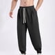 thumbnail image 5 of Puntoco Pantalones casuales de moda para hombre con cintura elástica y bolsillos para exteriores, 5 of 8