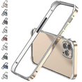 thumbnail image 1 of Cadre en Aluminium Cadre Pare-Chocs en Métal Compatible Iphone 14 Pro Max/14 Pro/14 Plus avec Protection de Bord Surélevé, 1 of 5