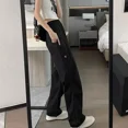 thumbnail image 4 of Pantalones holgados de pierna recta para mujer, pantalones holgados para mujer, tendencias 2025, pantalones estéticos Y2k, ropa de calle G, moda coreana Harajuku de los años 90, 4 of 5