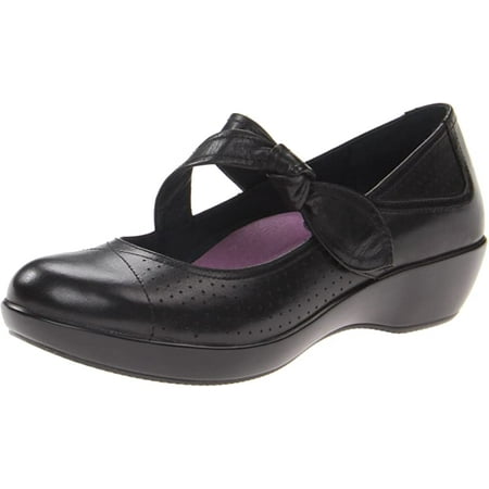 Dansko Women's Deidra Mary Jane Flat, Black, 37 EU (6.5-7 M US)