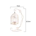 thumbnail image 4 of Portavelas Retro, Jaula Para Pájaros Hueca, Colgante De Hierro, Estilo Europeo, Jaula Para Pájaros, Candelabro, Decoración Vintage Minnieouse HA021517-00, 4 of 6