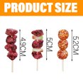 thumbnail image 4 of Un conjunto de pegatinas de simulación para refrigerador de brocheta de barbacoa, pegatinas tridimensionales de PVC para refrigerador, mensaje magnético, 4 of 5