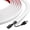 White, variant on Cable Management,Wall Self-Adhesive Cord Covers for Wires on Wall Wire Hider Flexible Cable Hider with Side-Opening for Home Office TV Cable Management (0.31" W x 0.31" H x 39" L, White)