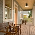 thumbnail image 4 of Globe Electric Kurt 1-Light Matte Black Outdoor Indoor Flush Mount Ceiling Light, 44677, 4 of 10