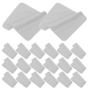 OULII 24Pcs Fiber Glasses Cleaning Cloth Light Grey Gentle Microfiber Lens Wipes for Home