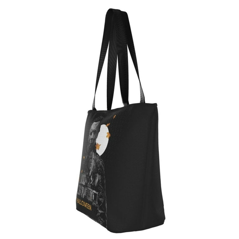 Aoivkut Halloween Michael Myers Women s Tote Bag Large Capacity Shoulder Handbag for Travel Beach Shopping Business Work School Size One size Black