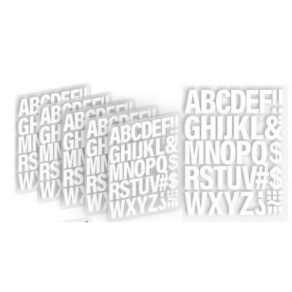 EXHUMKY Letter Iron On White Vinyl 10 Sheets For Fabric Clothing Hats Bags