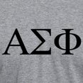 thumbnail image 3 of CafePress - Alpha Sigma Phi Greek Letters Black T Shirt - Mens Tri-blend T-Shirt, 3 of 4