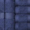 thumbnail image 5 of Superior Hymnia Egyptian Cotton Face Towel Set, Navy Blue, 5 of 6
