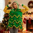 thumbnail image 2 of Christmas for Women Women Christmas Long Sleeve Hood Sequin Knitted Sweater Christmas Dress, 2 of 8