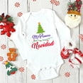 thumbnail image 4 of Mi primer mameluco navideño de manga larga para bebé recién nacido, traje estampado en español, mono de bautismo para bebé, ropa para bebé, 4 of 5