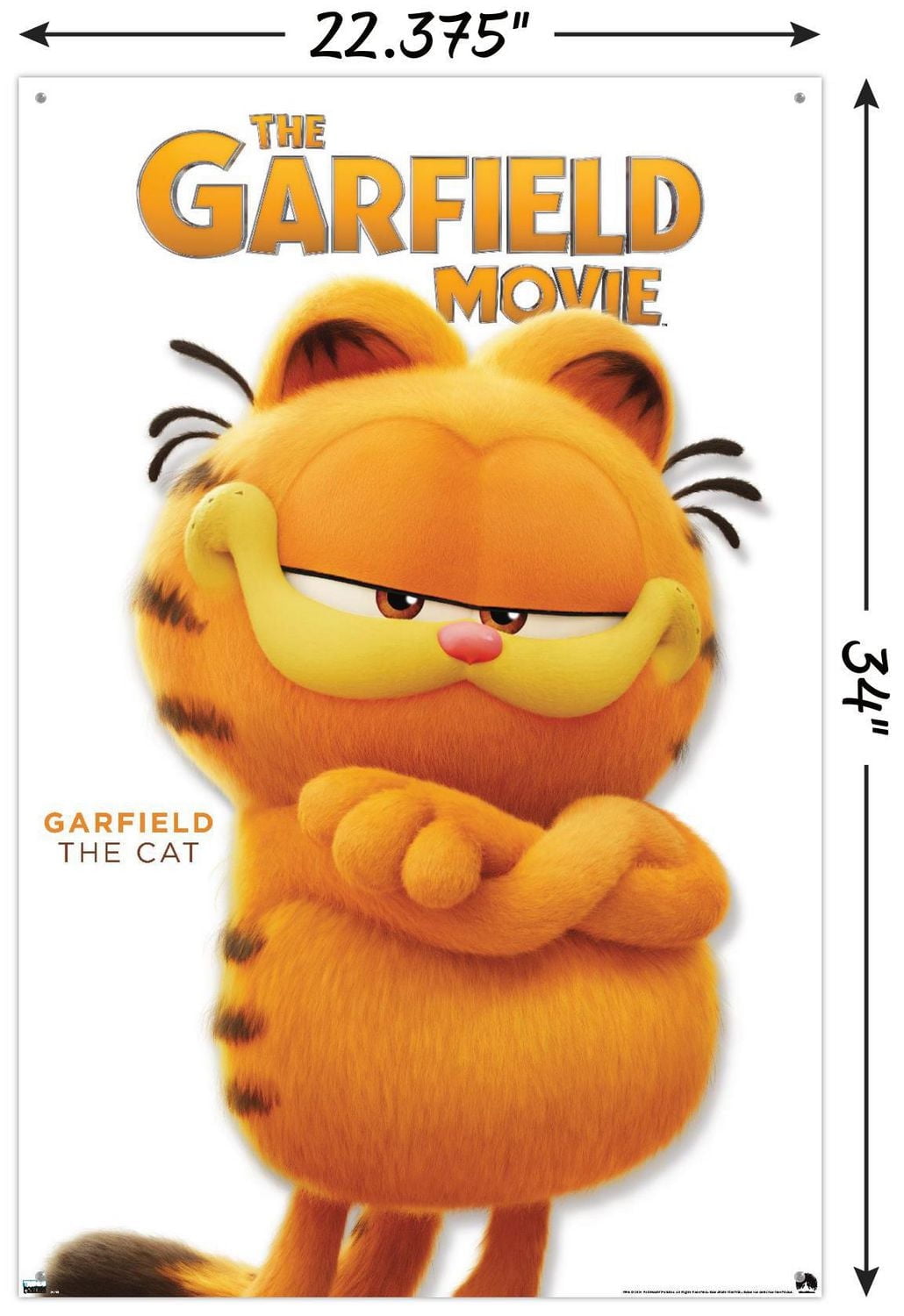 The Garfield Movie - Garfield Feature Series 24 Wall Poster with Magnetic Frame