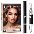 thumbnail image 1 of Rizador de pestañas calentado de doble cabeza multifuncional y recortador de cejas 2 modos de temperatura Rizador de pestañas eléctrico USB recargable para mujeres, 1 of 1
