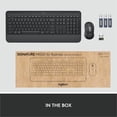 thumbnail image 3 of Logitech Signature MK650 Combo for Business Wireless Mouse and Keyboard Graphite (920-010909), 3 of 10