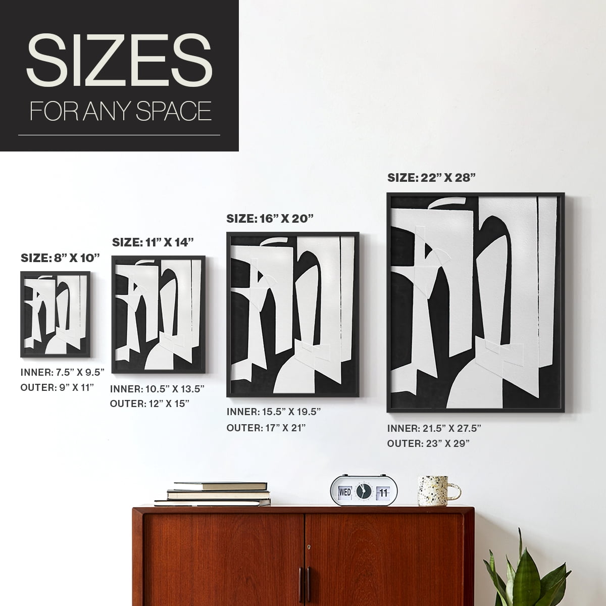 Spanish Arches II Framed Print in Black Solid Wood Framed Print No Nail Hanging