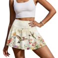 thumbnail image 3 of HELLHERO Soft Tennis Skorts Dress for Golf Daily Wear, Hummingbirds Polyester Spandex Two Pockets Athletic Skort High Waisted, 3 of 9