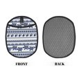 thumbnail image 2 of Pofeuu Sea Underwater Turtles Print Silicone Pot Mat Mitten With Hanging Loop Heat Resistant Oven Mitts Non-Slip Bbq Baking Smoking Potholders, 2 of 7