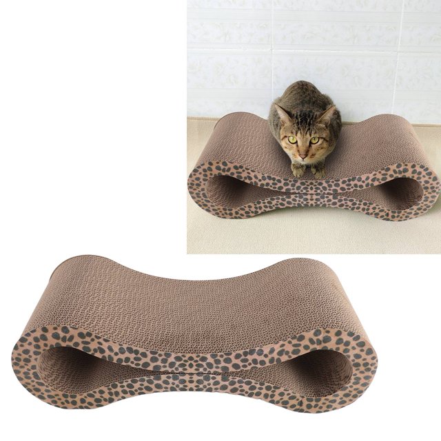 Lit à Gratter Ondulé pour Chat, en Forme de Salon, Solide et Solide, Protège les Meubles de Maison, Caractéristique Réversible, Satisfait les Instincts, pour Tous les Types de Chats, à Simple Usage