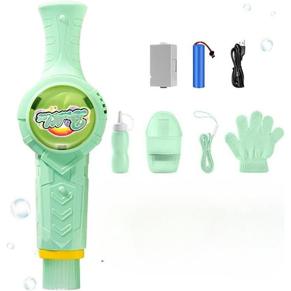 Magic Elastic Smoke Fog Bubble Machine, Interactive Elastic Bubble Fog Wand with Gloves, Rechargeable Automatic Bubble Maker