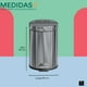 thumbnail image 5 of Bote de Basura de 20 y 30 Litros de Acero Inoxidable con Pedal. Contenedor para Basura con Cerrado Suave y Cubeta Extraible. Basurero Pubel con Acabado Mate (1, 1, Cilíndrica, 20, Litros), 5 of 7