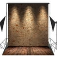 thumbnail image 2 of ABPHOTO Polyester 5x7ft Brick Wall Floor Stage Backdrop Photograghy Background Studio Props, 2 of 4