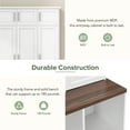 thumbnail image 6 of 74.9''H Versatile Hall Tree with 4 Hidden Hanging Hooks, Entryway Cabinet with Storage Bench, Coat Rack, Open Compartments for Living Room, Hallway, White, 6 of 7