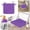 Purple, variant on Indoor/Outdoor Square Chair Cushions 16" x 16" with Ties for Dining Chairs, Waterproof U-Shaped Chair Pads, Foam Seat Cushions for Patio Kitchen Garden Office (Beige)