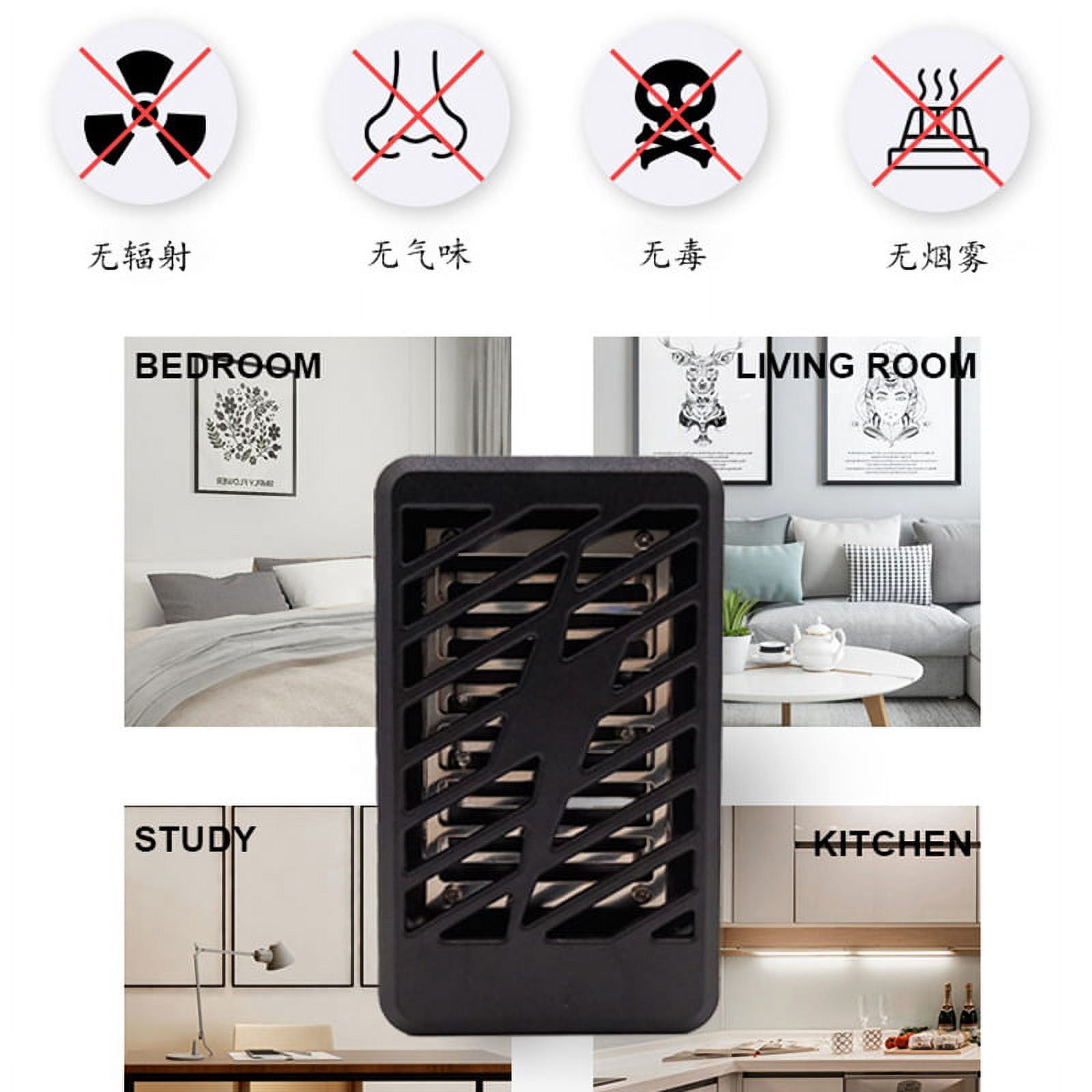 Ledander 4PCS Home Electric Insect Trap - Electric Insect Trap - Mosquito Killer 8 Lights