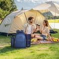 thumbnail image 5 of Beach Day Backpack for Couples – Insulated Cooler Picnic Bag with Utensils, Navy Blue, 5 of 11