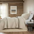 thumbnail image 5 of Beige Quilt King Size Bedding Sets with Pillow Shams, Lightweight Soft Bedspread Coverlet, Quilted Blanket Thin Comforter Bed Cover, All Season Summer Spring, Tan Cream, 3 Pieces, 104x90 inches, 5 of 9