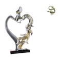 thumbnail image 1 of Figura de pareja besándose, estatua coleccionable, adorno de escritorio para dormitorio, boda, estantería, armario, decoración del hogar, mini mascota, 1 of 8