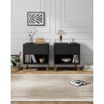 thumbnail image 2 of Manhattan Comfort DUMBO 1.0 Nightstand in Black - Engineered Wood - Set of 2, 2 of 11