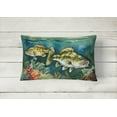 thumbnail image 3 of Smallmouth Bass Throw Pillow 12 in x 16 in, 3 of 4