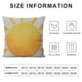 thumbnail image 5 of SHANXI Yellow Sun Throw Pillow Cushion Covers Decorative Pillow Case 18x18in, 5 of 5