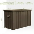 thumbnail image 2 of Maritcute 200 Gallon Storage Deck Box Attractive Bench Seat Lockable Hydraulic Rod Support Storage Container For Garden Tools, 2 of 7